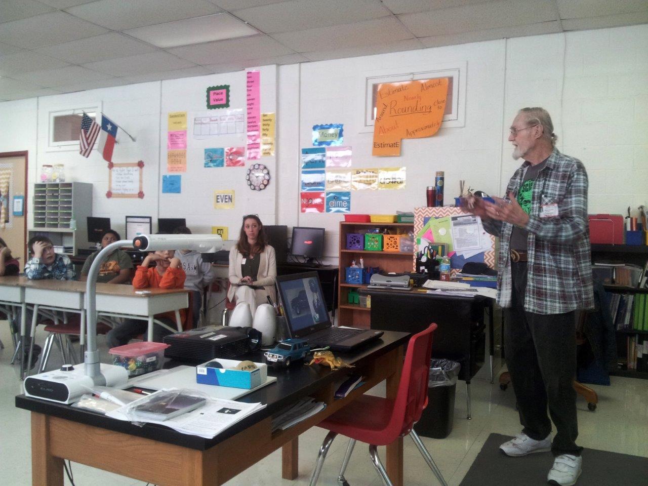 Presenting at Tyler Elementary, Belton, TX